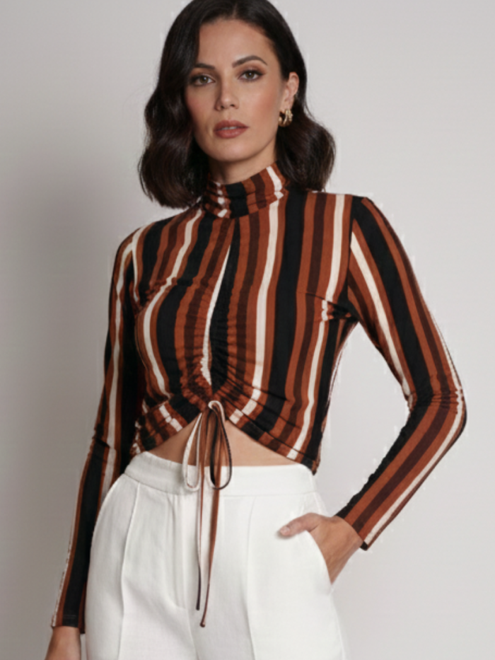 BLUSA MANGA LARGA RAYAS