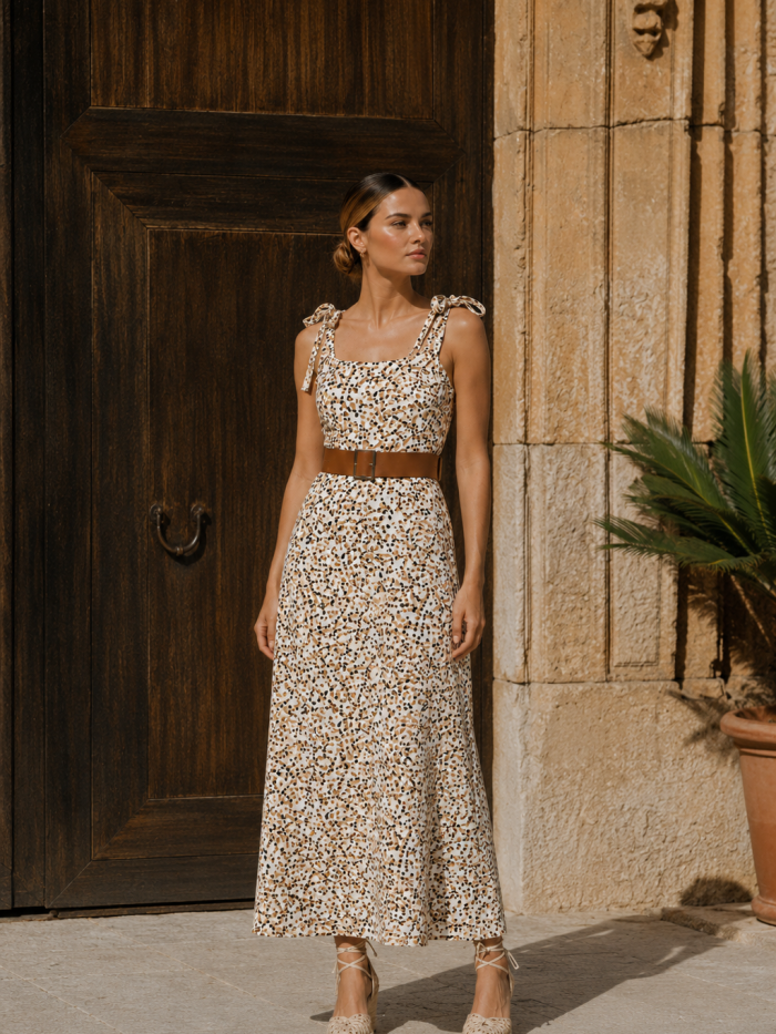 Maxidress con fajo
