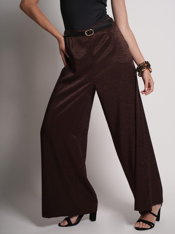 PANTALON SATIN CON TEXTURA